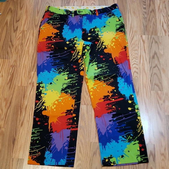 Loudmouth Other - Sz 40 Loudmouth Golf Pants, Paintball Splotches